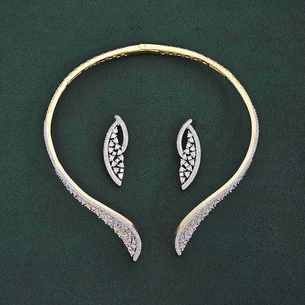 Golden Leaf Diamond Bridal Set - KraftKarat