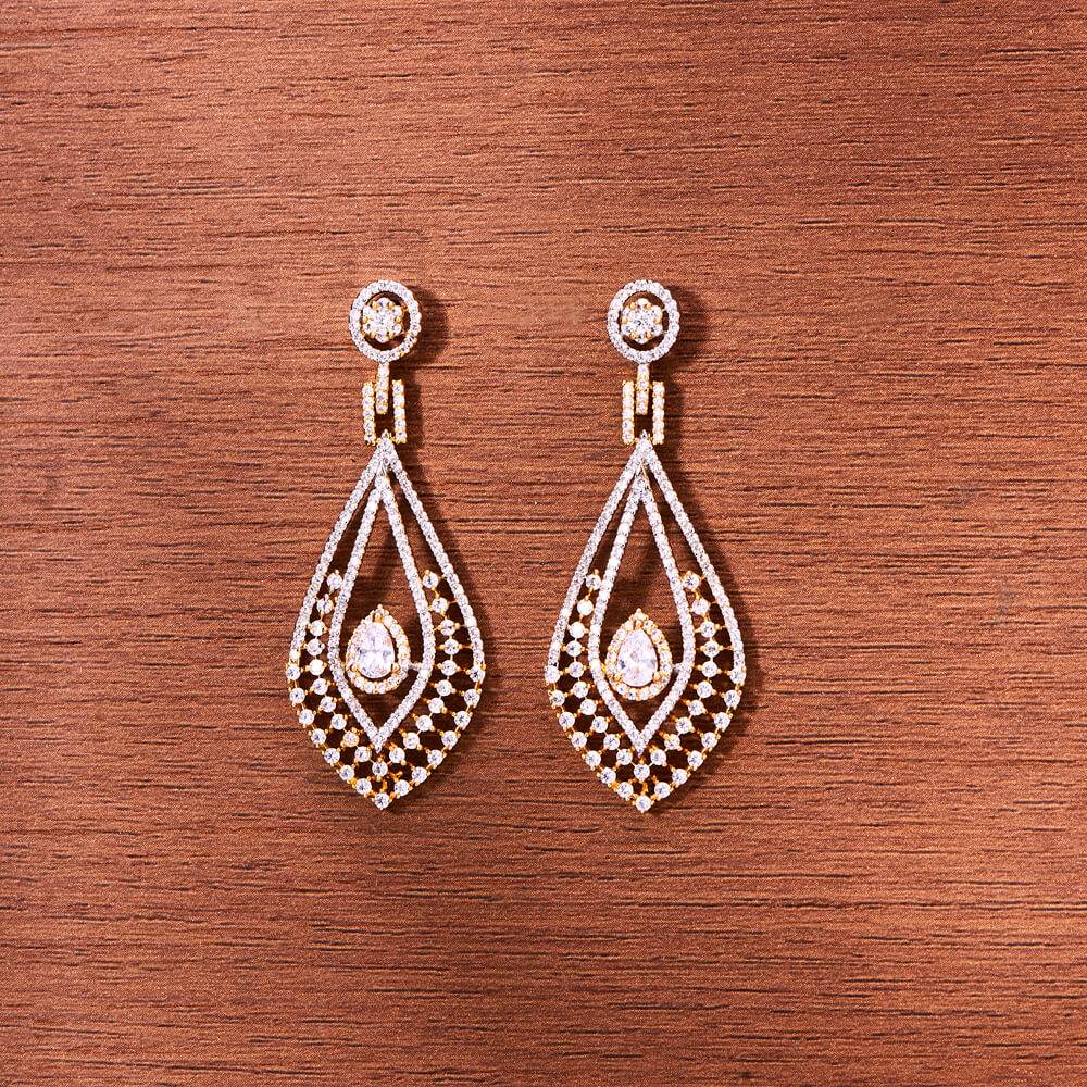 Royal Teardrop Diamond Earrings - KraftKarat