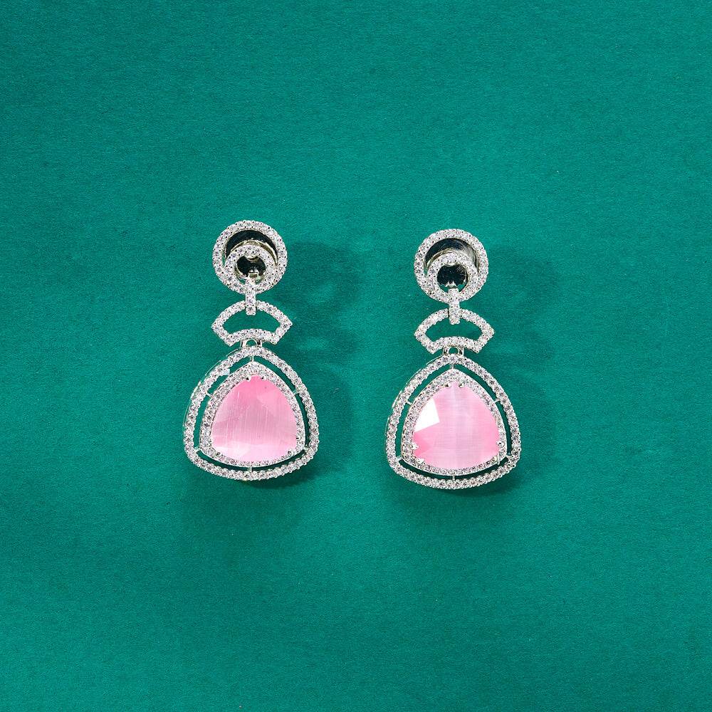 Rose Allure Diamond Earrings - KraftKarat