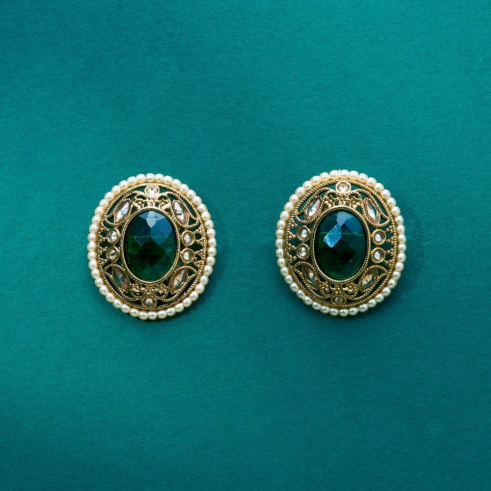 The Sapphire Halo Earrings - KraftKarat