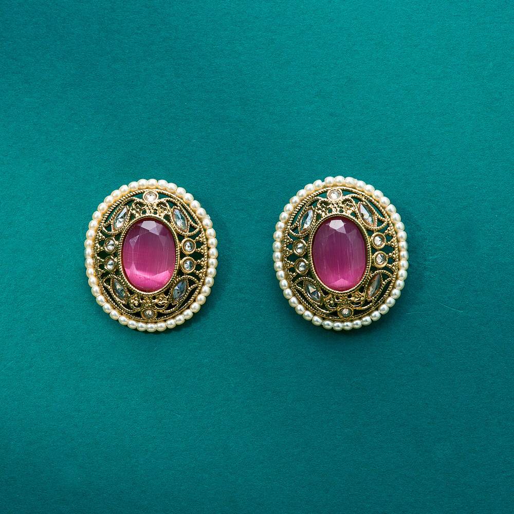 The Sapphire Halo Earrings - KraftKarat