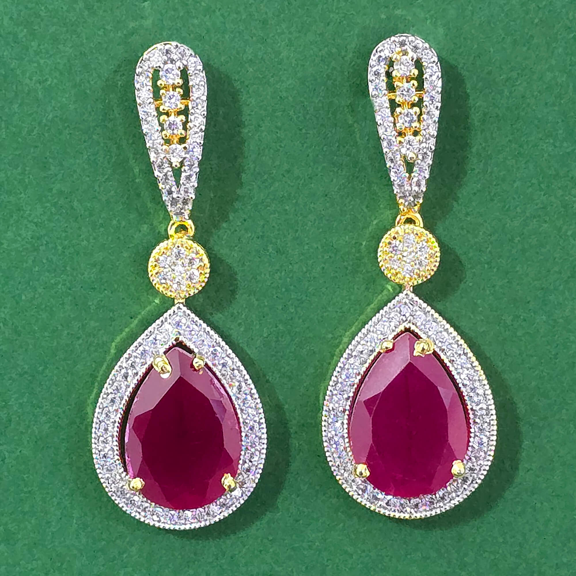 Ultimate Pear Drop Earrings-Ruby KraftKarat