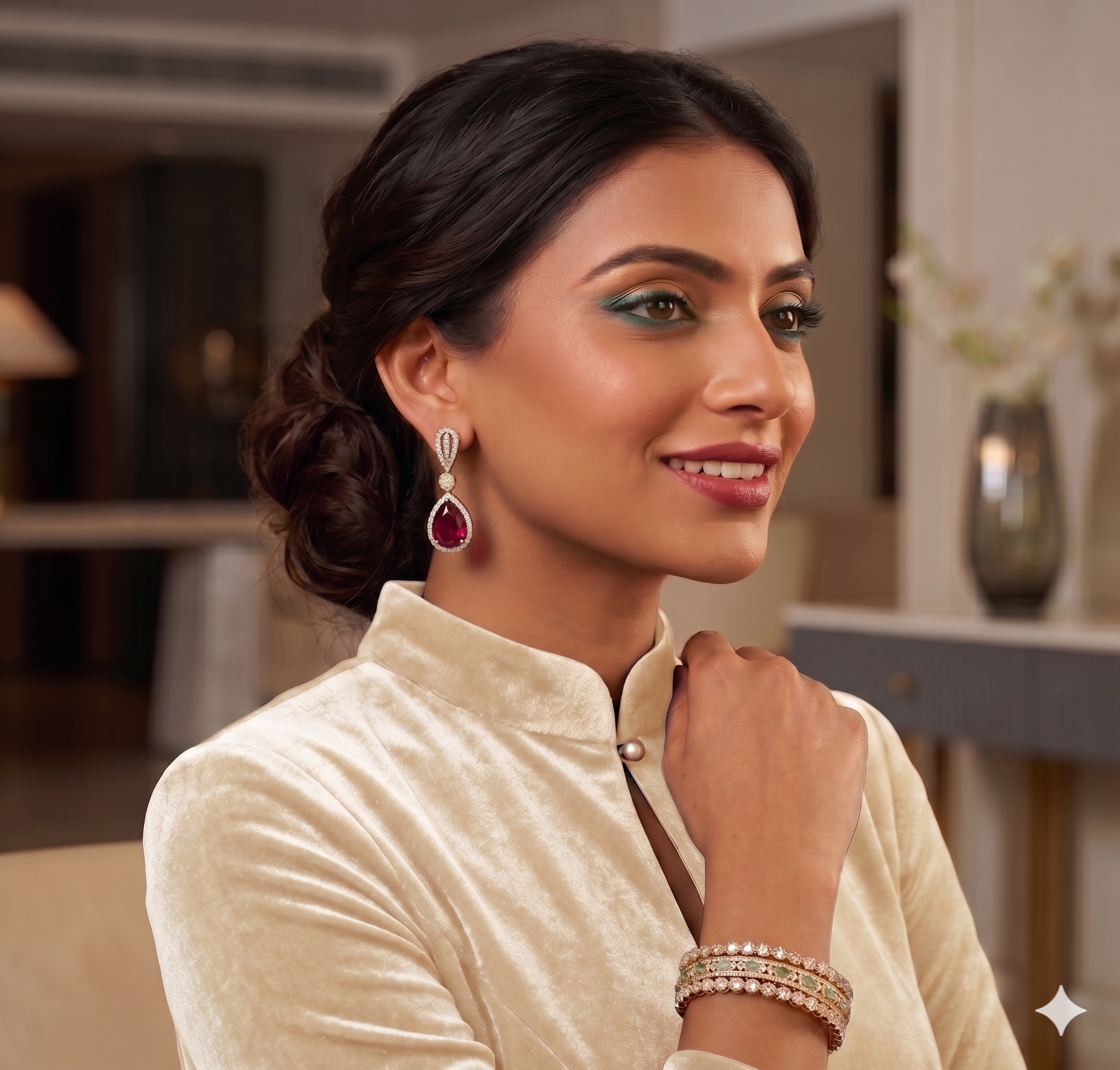 Ultimate Pear Drop Earrings-Ruby KraftKarat