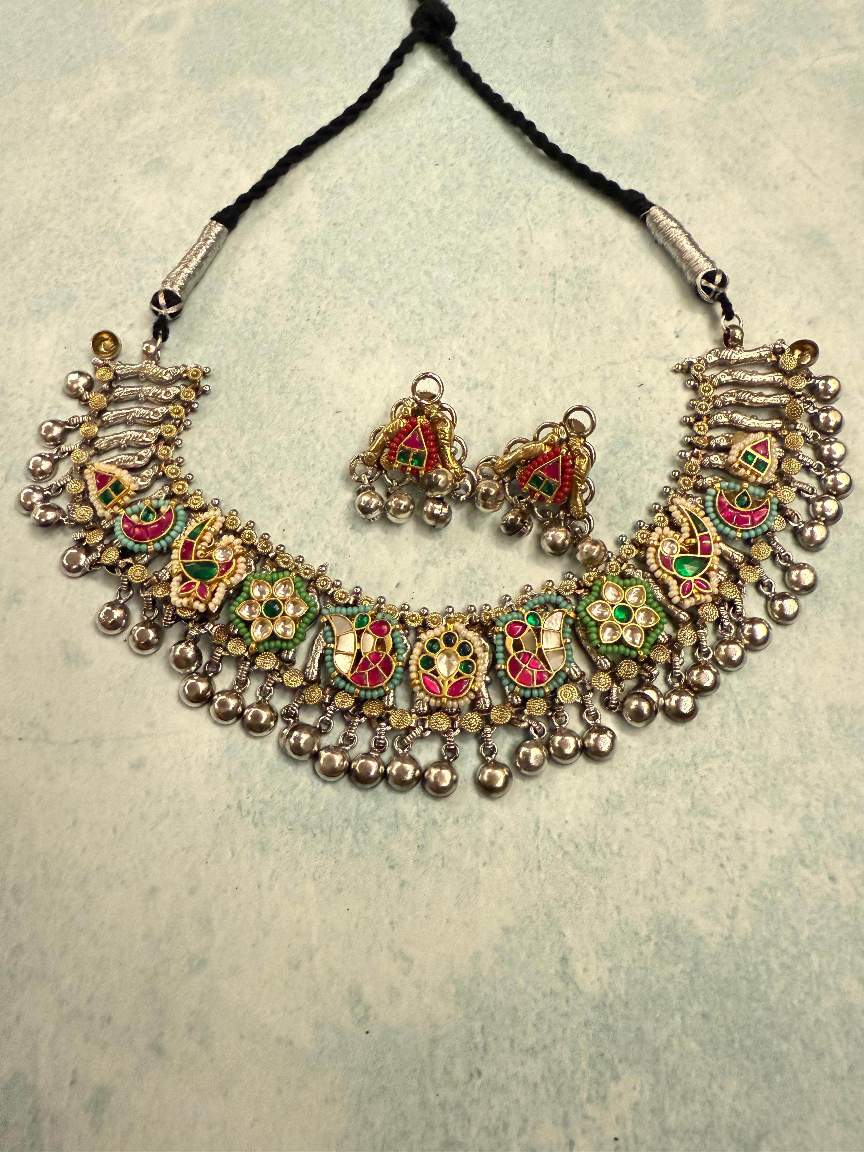 German Silver Multi-Design Choker Set - KraftKarat