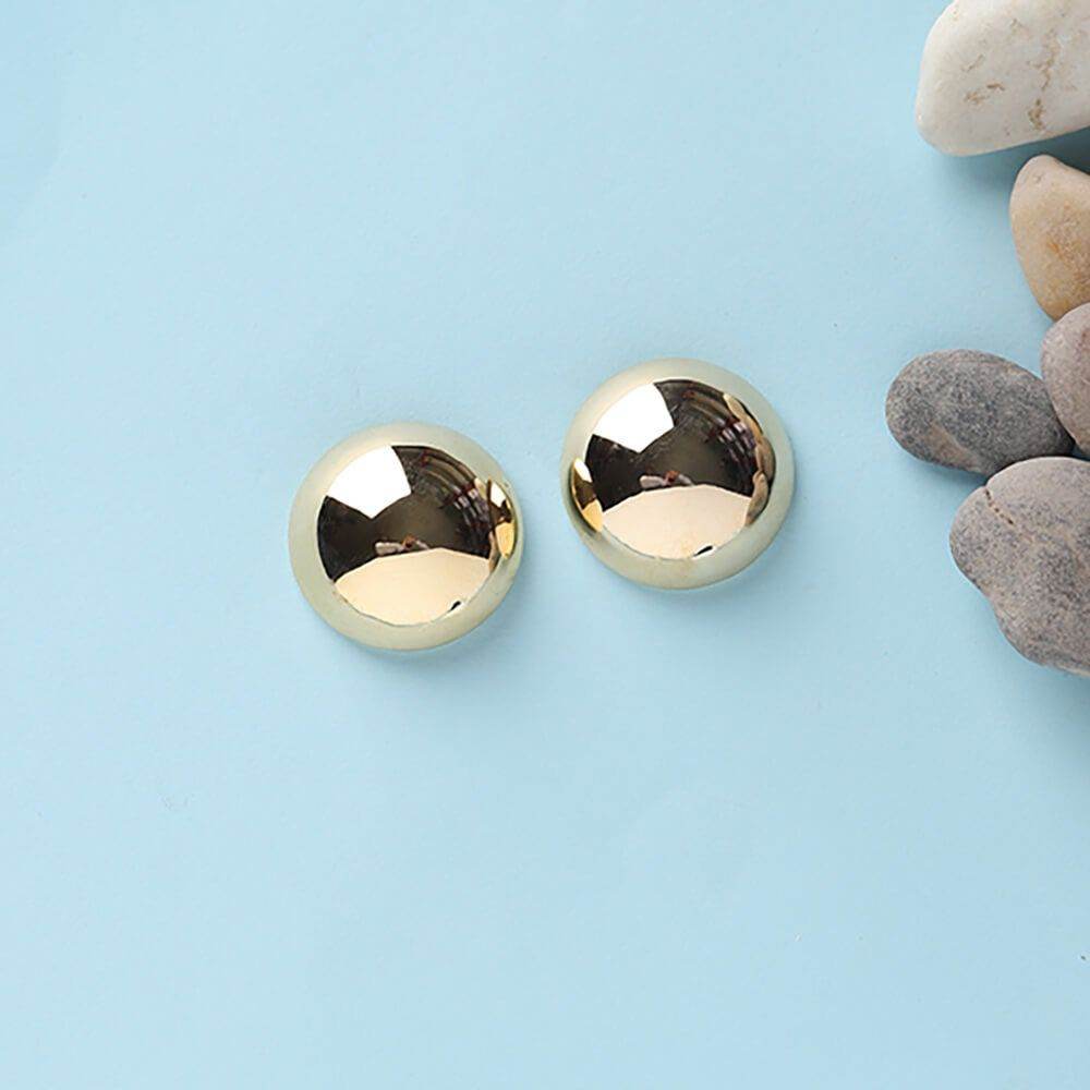 Classic Gold-Tone Dome Studs - KraftKarat