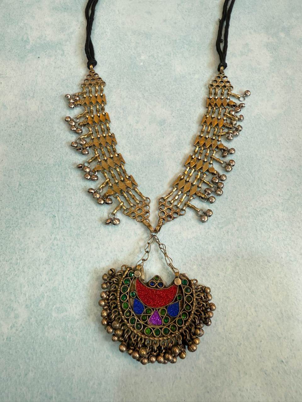 Mystic Crescent Folk Necklace - KraftKarat