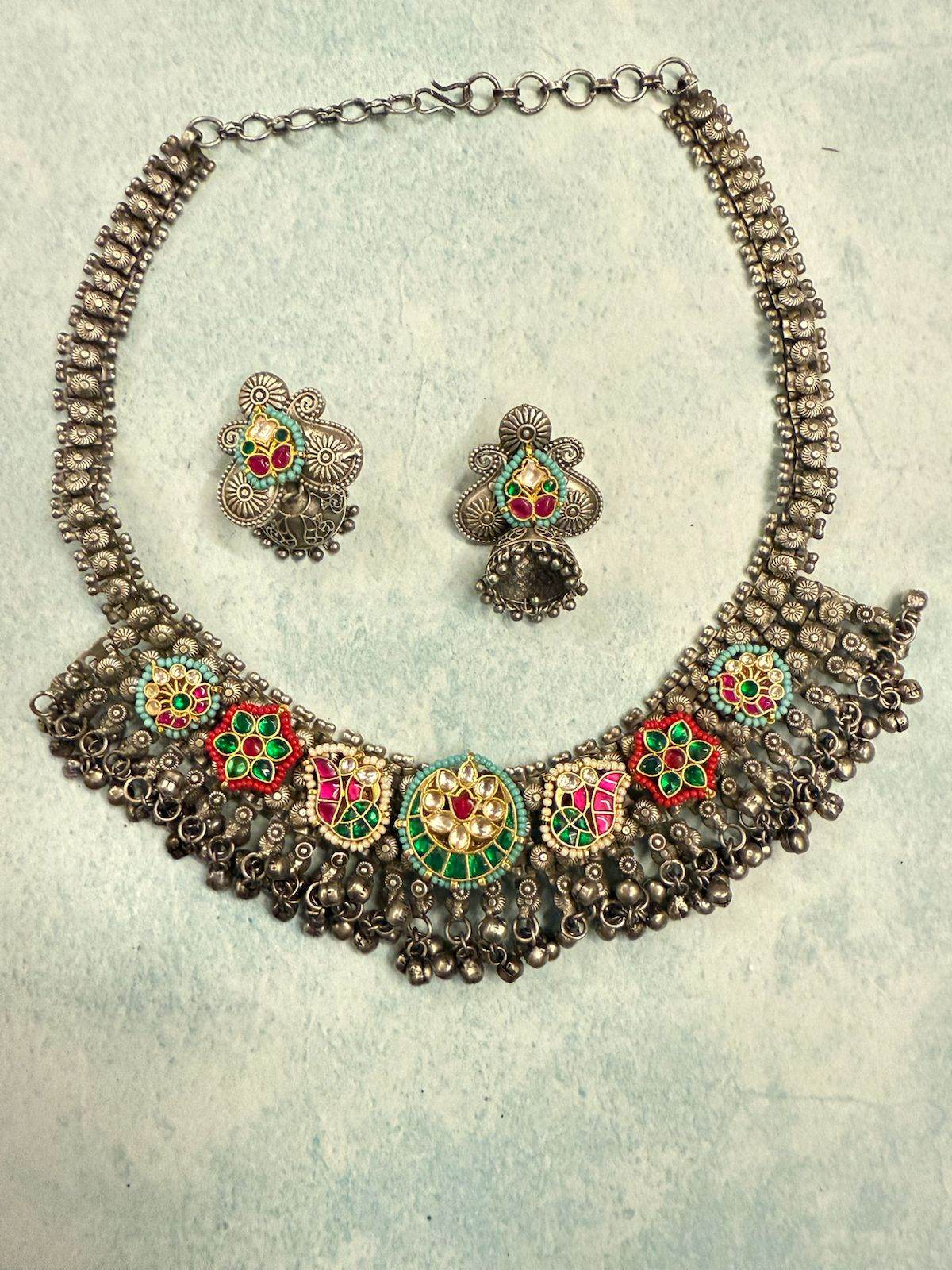 Festive Bloom Choker Set - KraftKarat