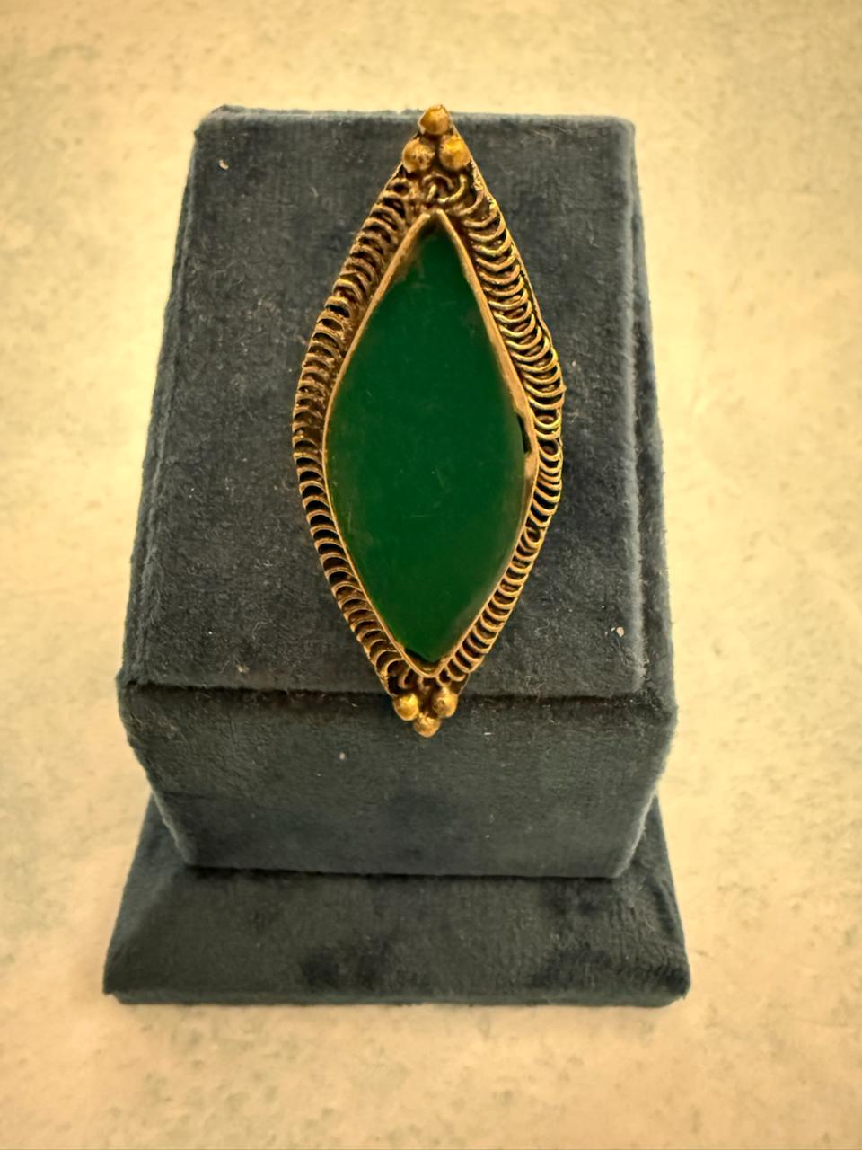 Veridian Leaf Ring