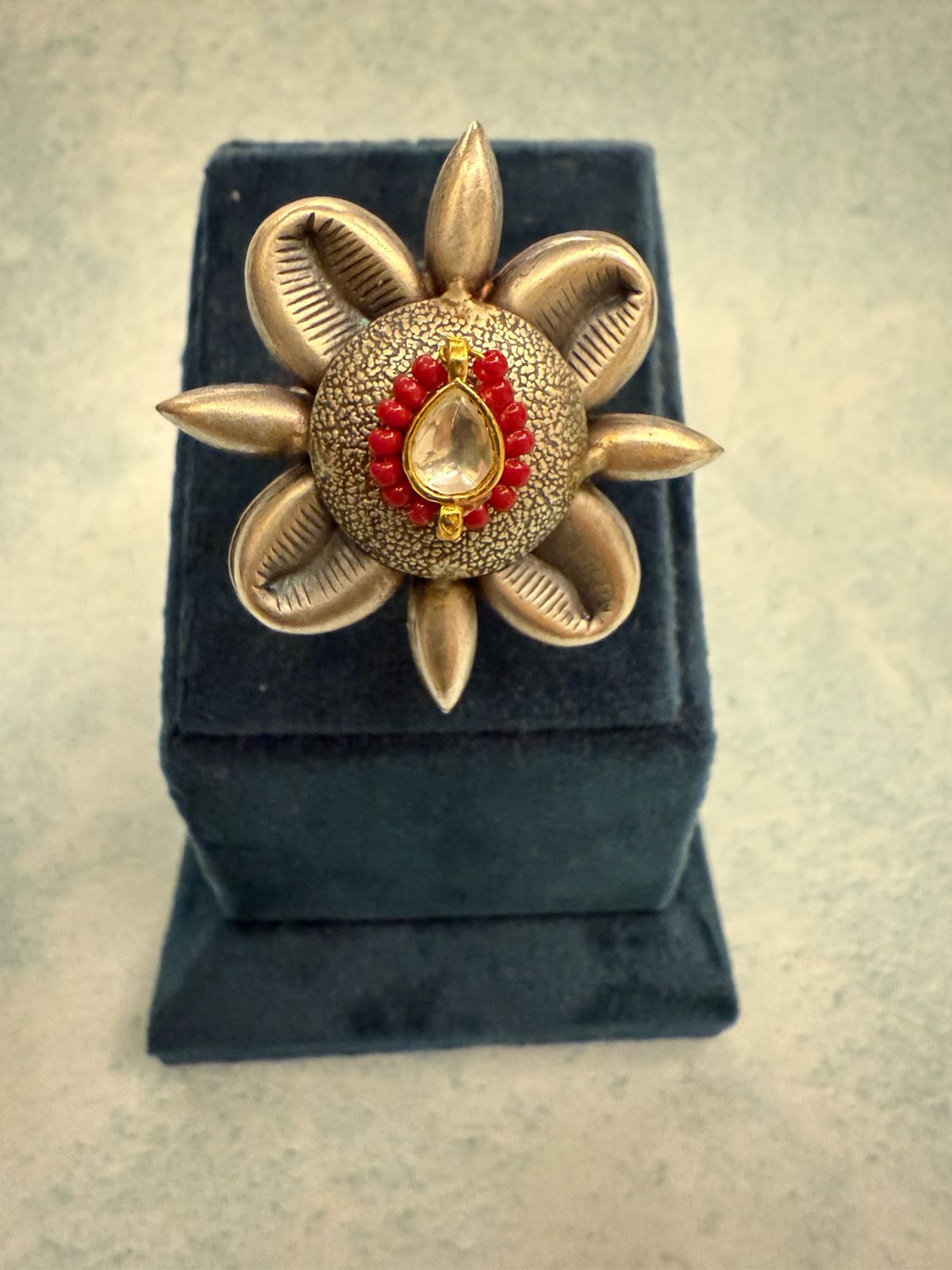 The Crimson Petal Ring