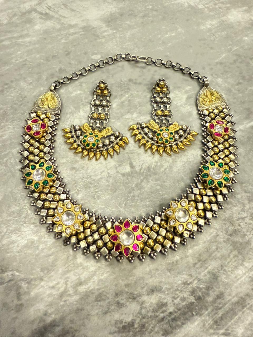 Gilded Cascade Choker Set