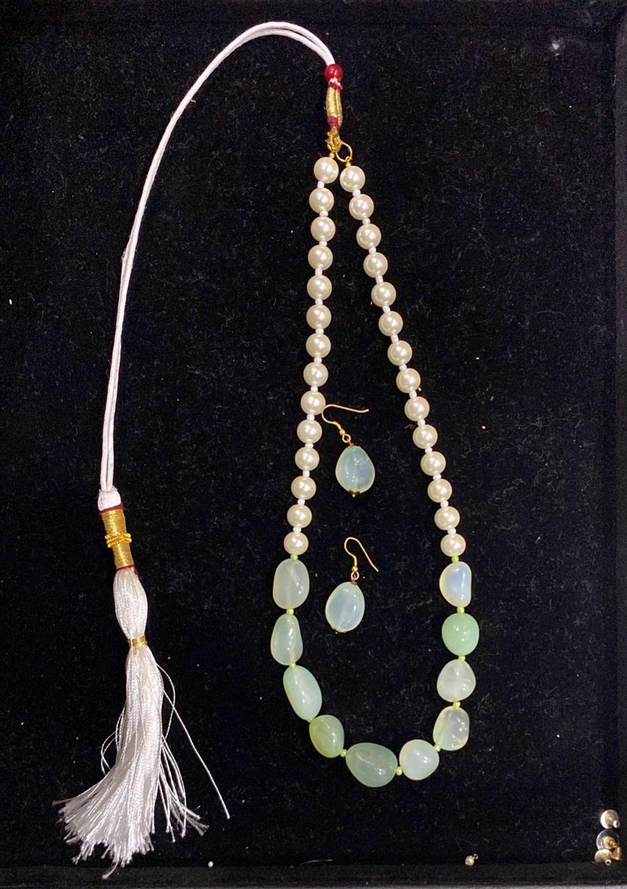 Serene Jade & Pearl Drops Set