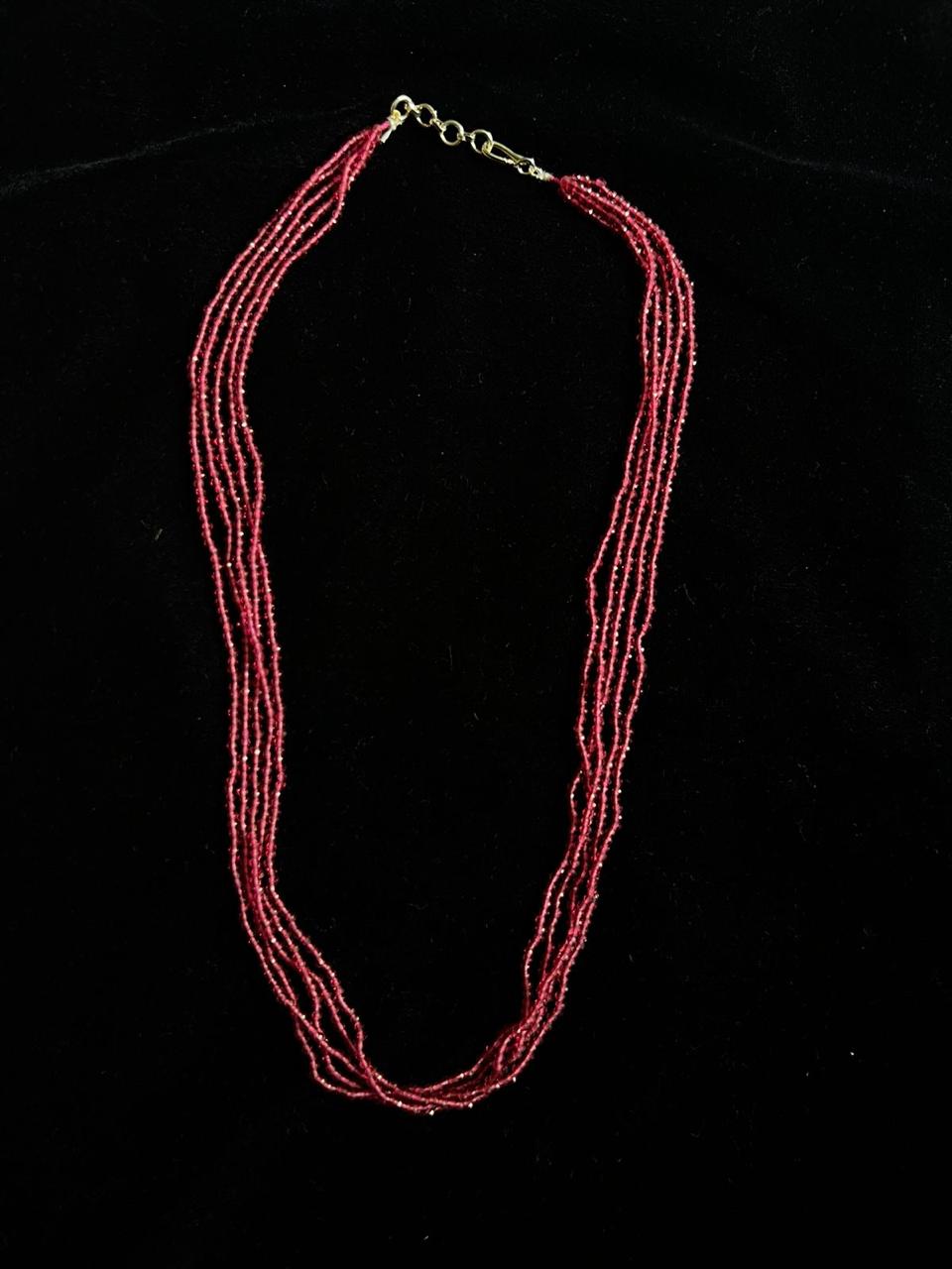 Crimson Cascade Necklace